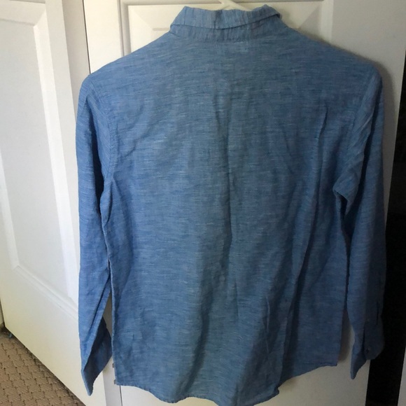 Old Navy Linen Boys Large 10/12 button down NWT - Picture 3 of 3